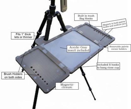 Feather lite palette with 18" Holder